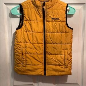 Timberland Mustard Quilted Vest Boys Size 6